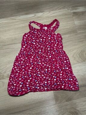 Source Unknown Bright Pink Printed Racerback Dress